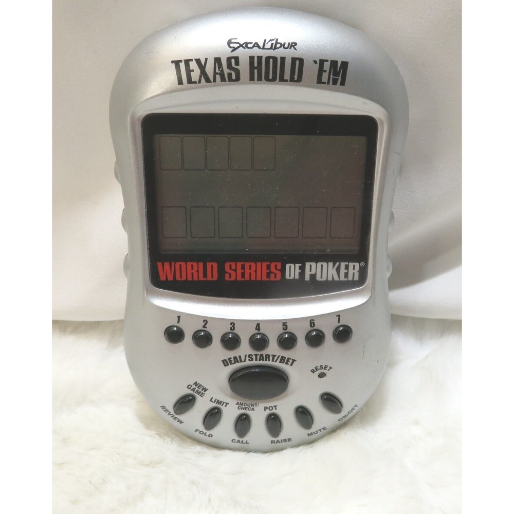 World Series of‎ Poker Texas Hold 'em Handeheld Game by Excalibur Model No. 399